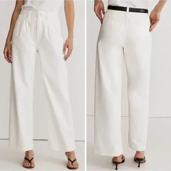 NEW Madewell The Harlow Wide-Leg Jean in Tile‎ White, 31 - Picture 2 of 15